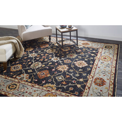 Carrington Traditional Oriental Rug - 6500F by Feizy in black, gold, gray. Made from wool in a unique style.