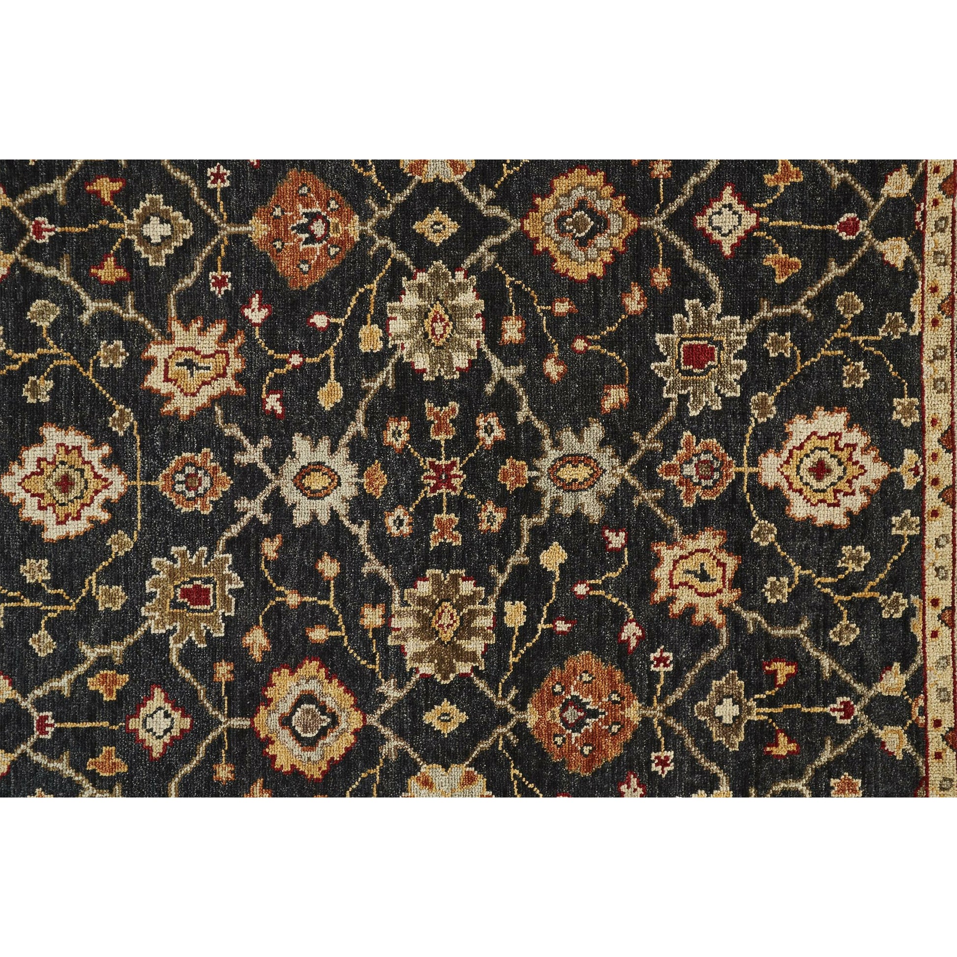 Carrington Traditional Oriental Rug - 6500F by Feizy in black, gold, gray. Made from wool in a unique style.