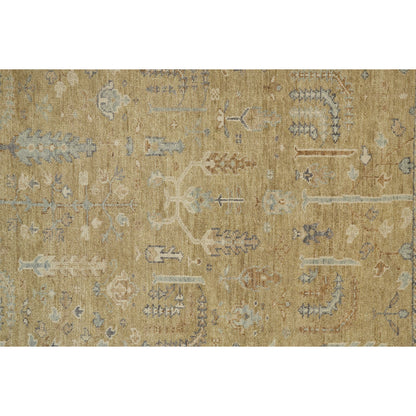 Carrington Traditional Oriental Rug - 6501F by Feizy in gold, blue, gray. Made from wool in a unique style.
