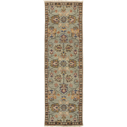 Carrington Traditional Oriental Rug - 6503F by Feizy in gray, gold, red. Made from wool in a unique style.