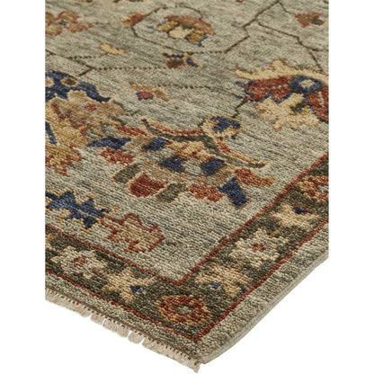 Carrington Traditional Oriental Rug - 6503F by Feizy in gray, gold, red. Made from wool in a unique style.