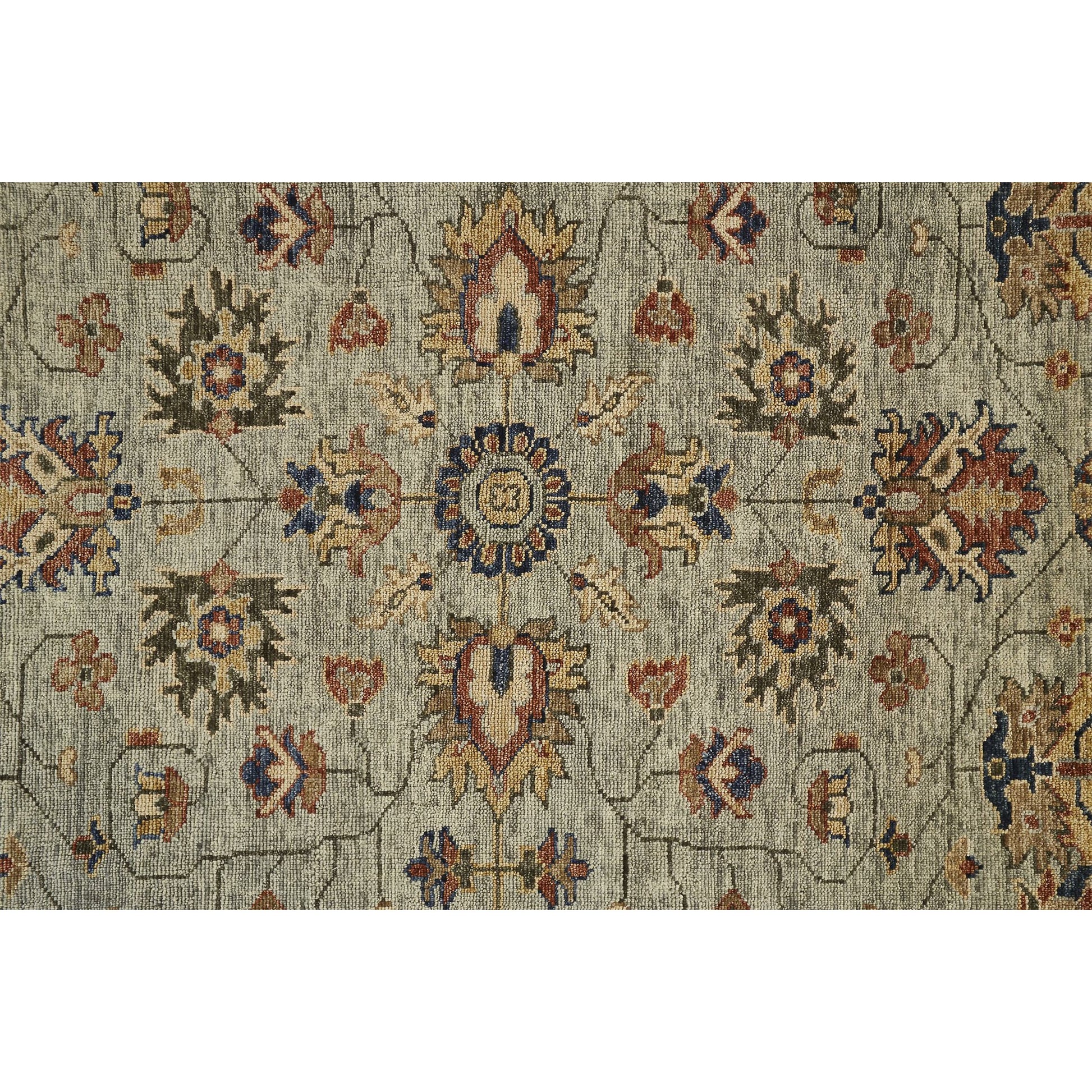Carrington Traditional Oriental Rug - 6503F by Feizy in gray, gold, red. Made from wool in a unique style.
