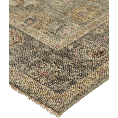 Carrington Traditional Oriental Rug - 6504F by Feizy in gray, gold, pink. Made from wool in a unique style.