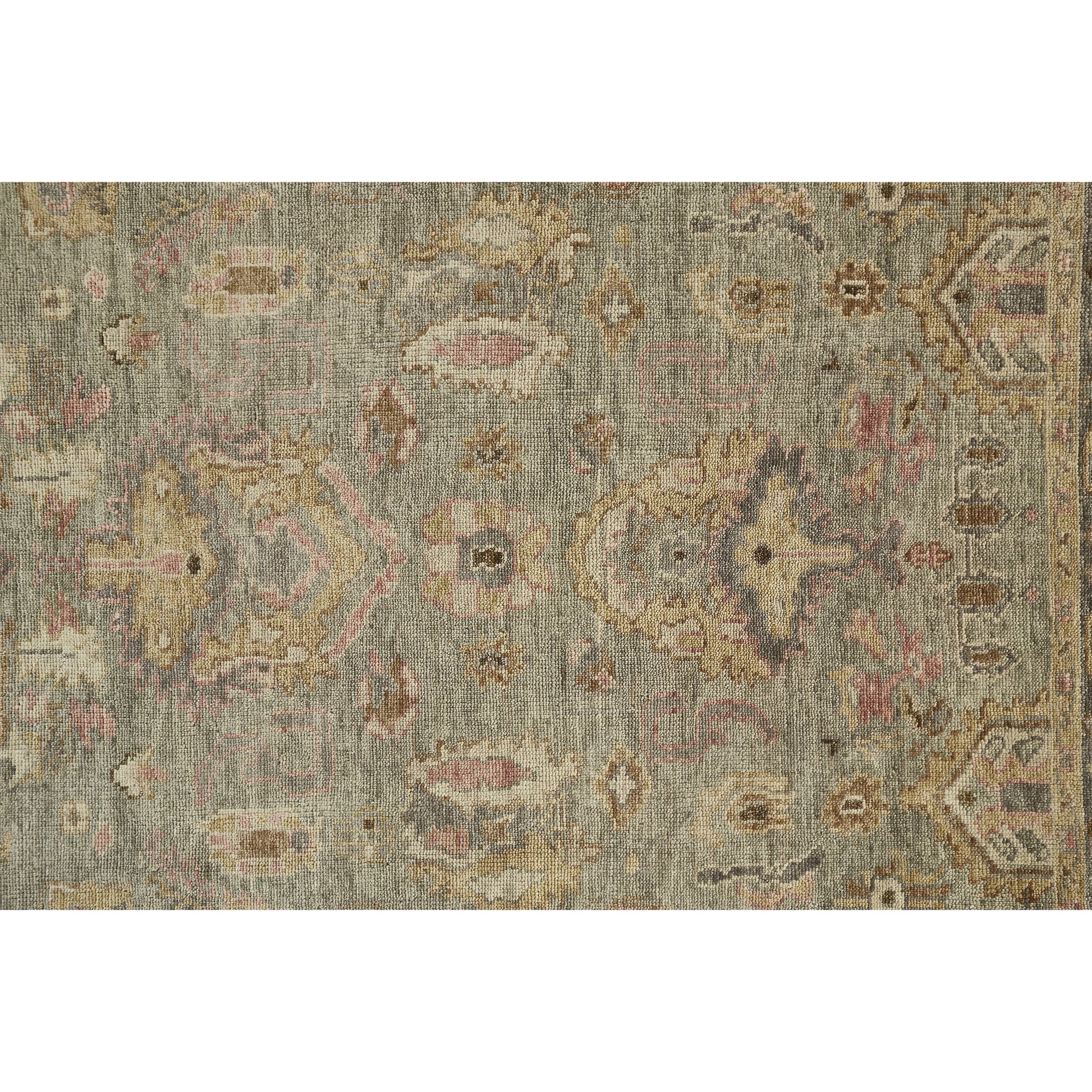 Carrington Traditional Oriental Rug - 6504F by Feizy in gray, gold, pink. Made from wool in a unique style.