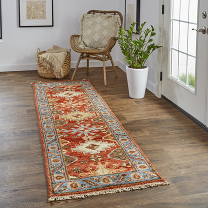 Carrington Traditional Oriental Rug - 6504F by Feizy in gray, gold, pink. Made from wool in a unique style.