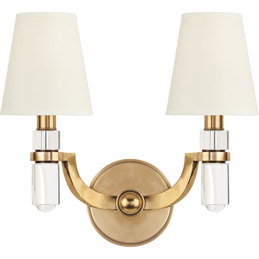 Dayton Wall Sconce by Hudson Valley. Made from brass in a transitional style.