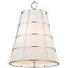 Polished Nickel / 18.25" x 20", Cream