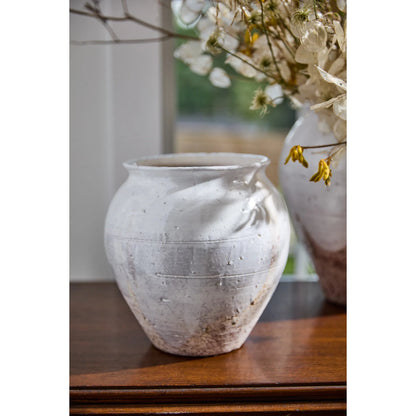 Arthur Vase by Accent Decor in off, white. Made from ceramic in a unique style.