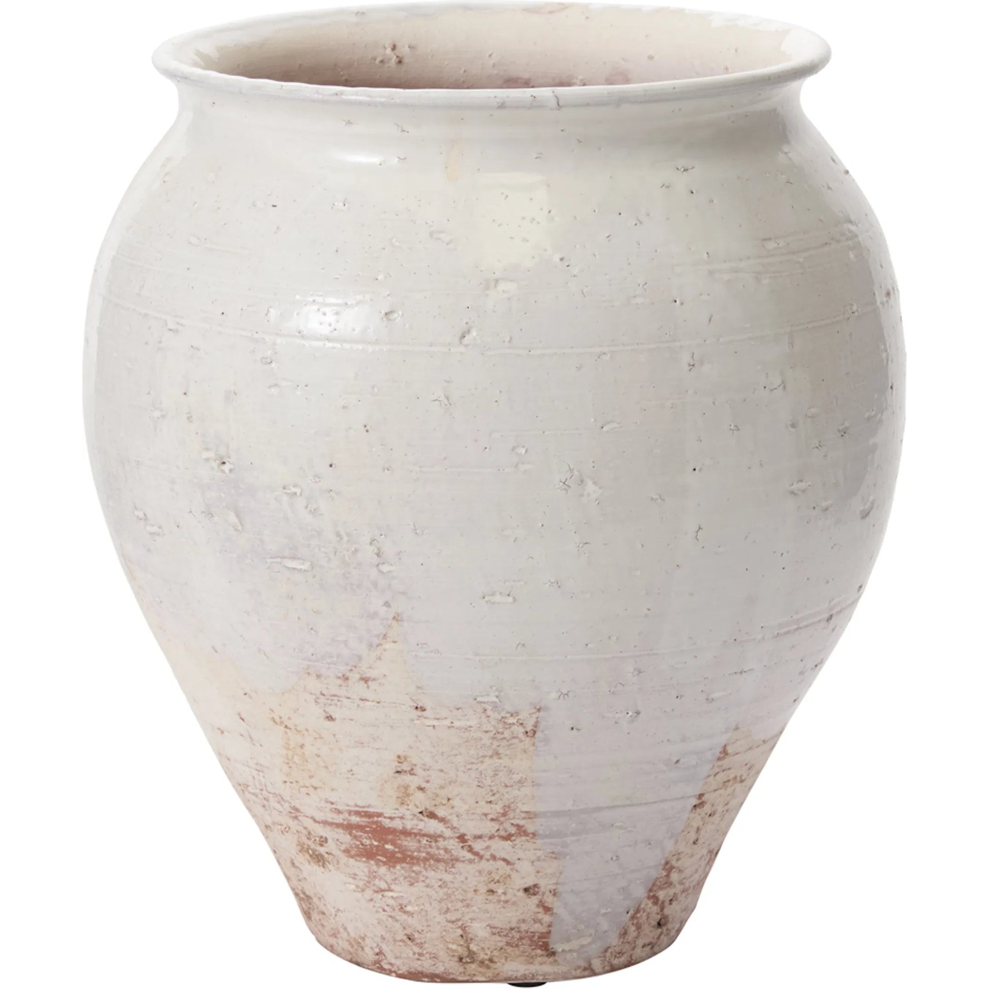 Arthur Vase by Accent Decor in off, white. Made from ceramic in a unique style.