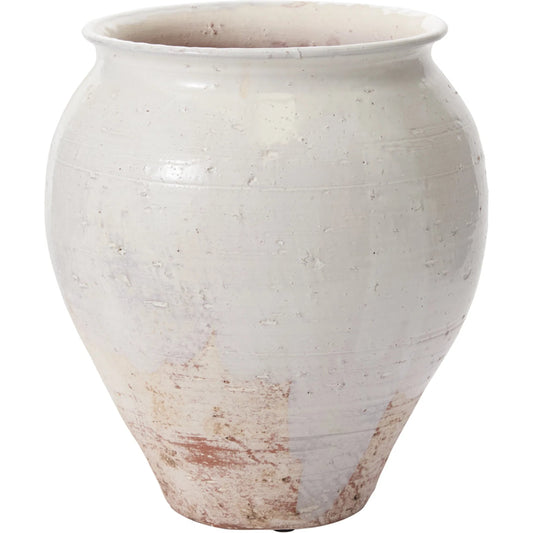 Arthur Vase by Accent Decor in off, white. Made from ceramic in a unique style.