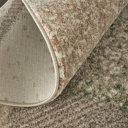 Eden Color Block EDN39QVF Rug by Feizy in ivory, blue, green. Made from polypropylene in a unique style.