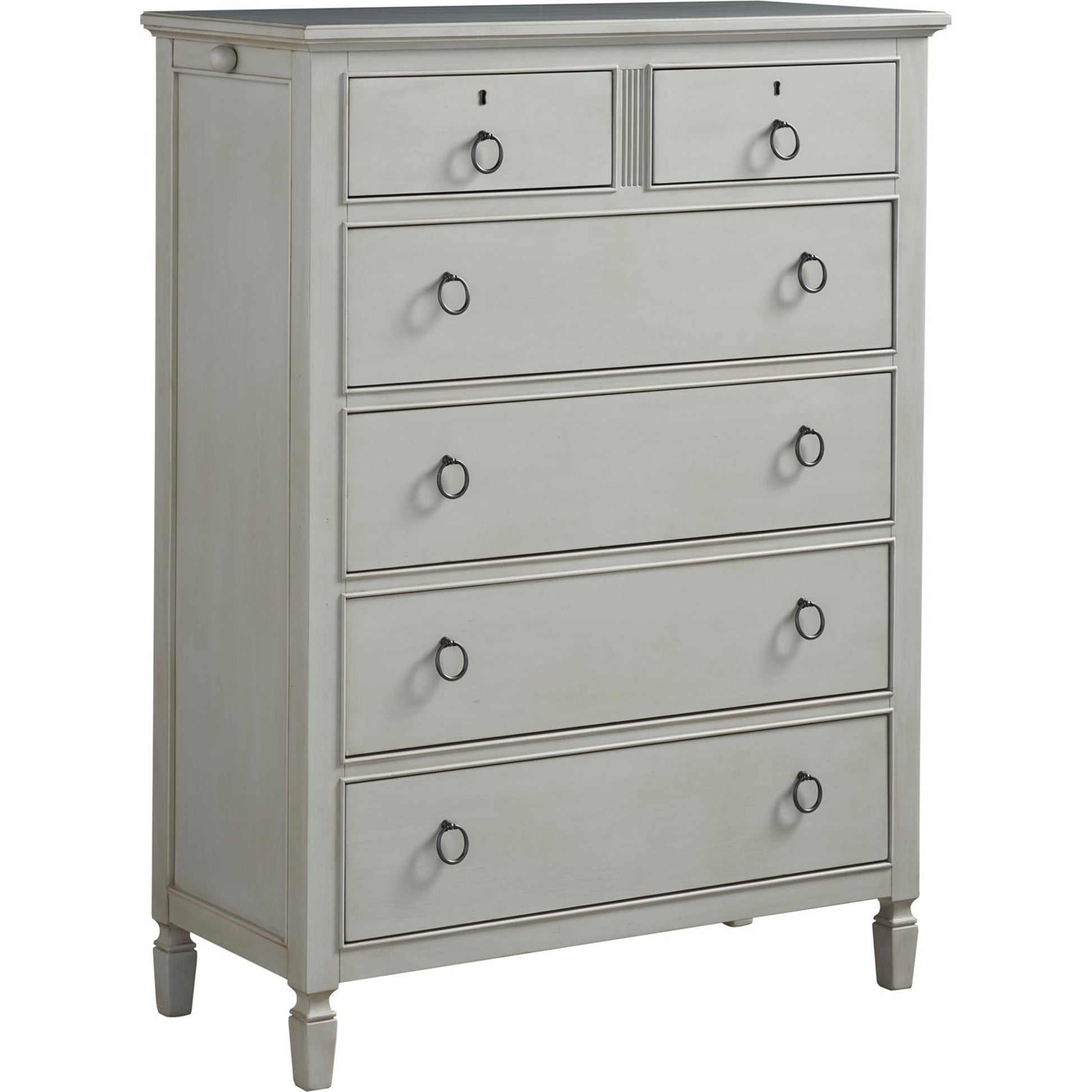 Summer Hill Drawer Chest by Universal Furniture in antique bronze and cotton. Made from unique in a cottage & farmhouse style.