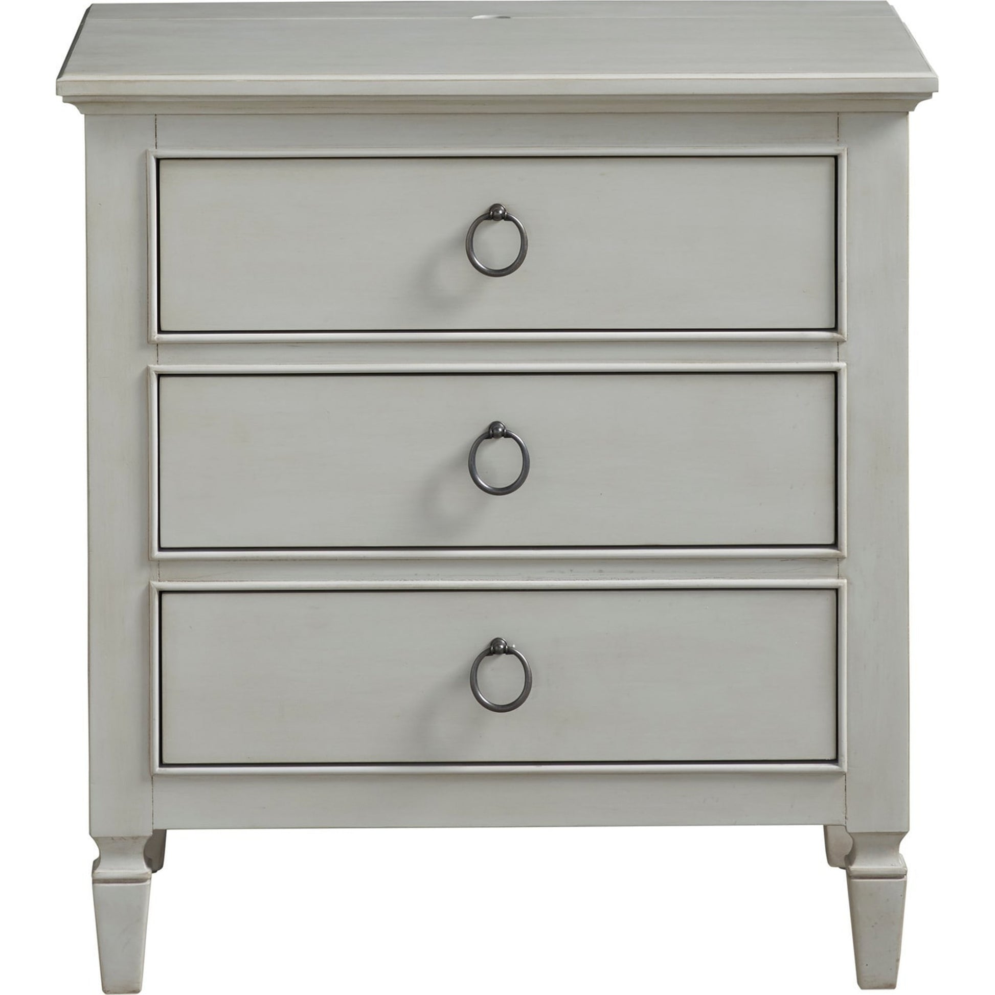 Summer Hill Nightstand by Universal Furniture in antique bronze and cotton. Made from unique in a traditional style.