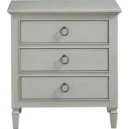 Summer Hill Nightstand by Universal Furniture in antique bronze and cotton. Made from unique in a traditional style.