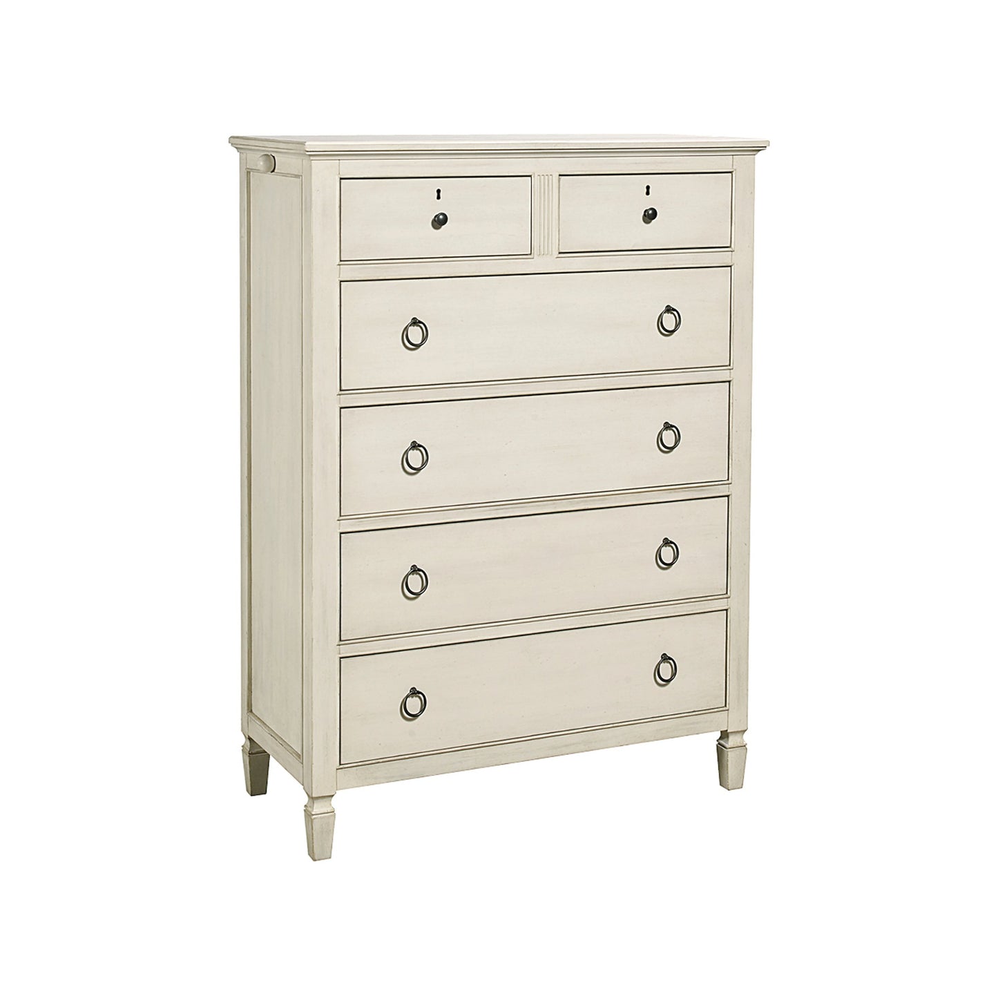 001 SR-814075 | Primary Silo | Summer Hill Drawer Chest by Universal Furniture in antique bronze and cotton. Made from unique in a cottage & farmhouse style.