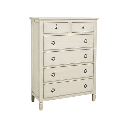 Summer Hill Drawer Chest by Universal Furniture in antique bronze and cotton. Made from unique in a cottage & farmhouse style.