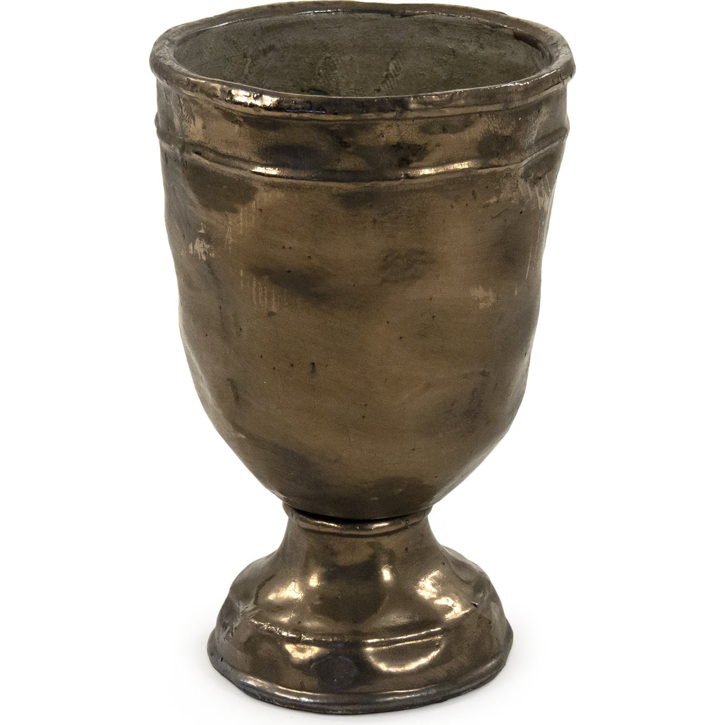 004 SR-900134 | Additional Silo | Distressed Bronze Vase by Zentique in distressed metallic bronze and stoneware. Made from stoneware in a traditional style.