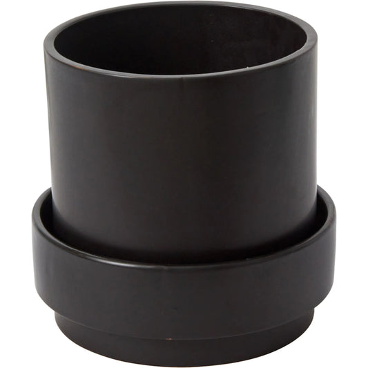 Claton Pot with Saucer by Accent Decor. Made from ceramic in a unique style.