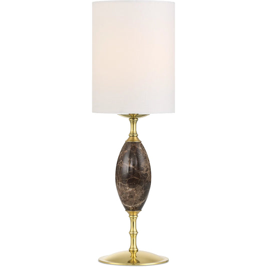 Marche Cordless Table Lamp by Currey and Company. Made from marble, metal in a eclectic & global style.