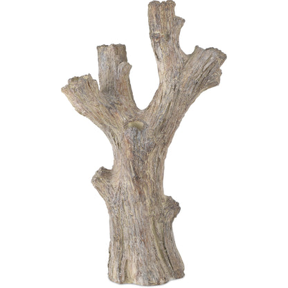 Rafaela Flameless LED Candelabra by Currey and Company in dark brown. Made from composite in a rustic style.