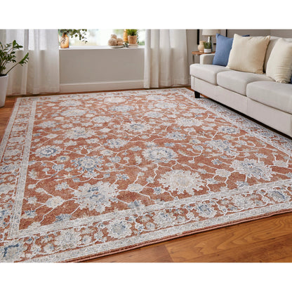Pasha Transitional & Botanical Rug - 39M7F by Feizy. Made from polyester in a unique style.