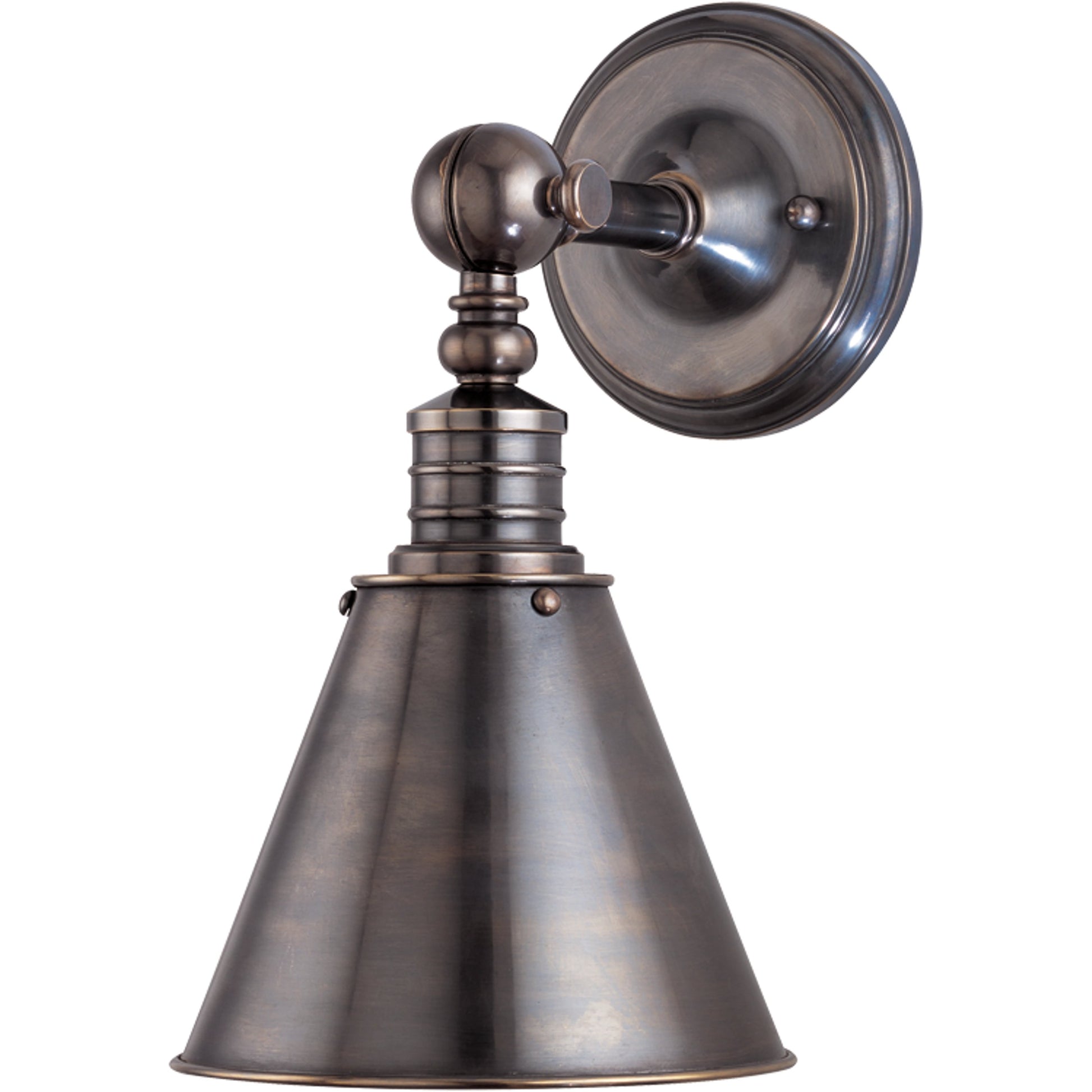 Darien Wall Sconce by Hudson Valley in distressed bronze. Made from brass in a traditional style.