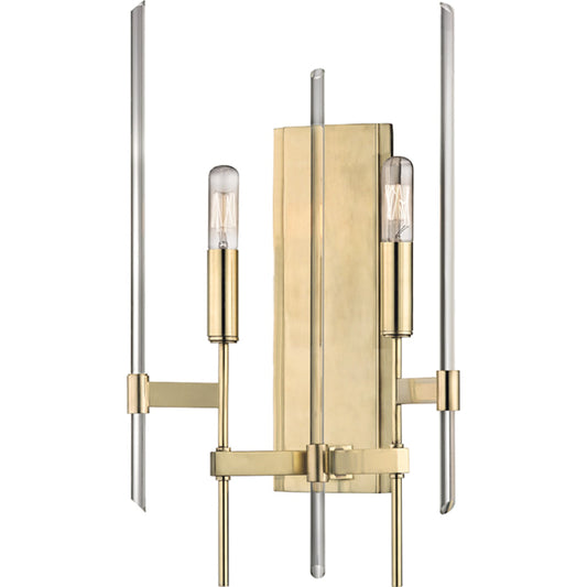 Bari Wall Sconce by Hudson Valley. Made from brass in a modern style.