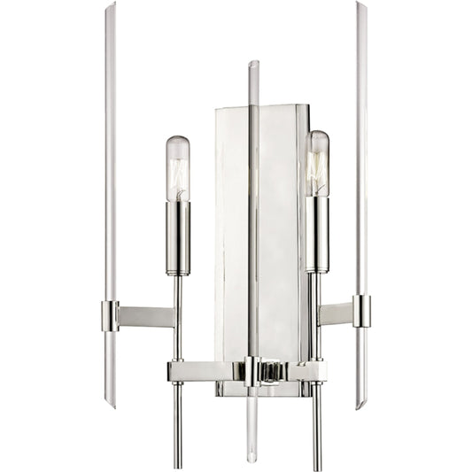 Bari Wall Sconce by Hudson Valley. Made from brass in a modern style.