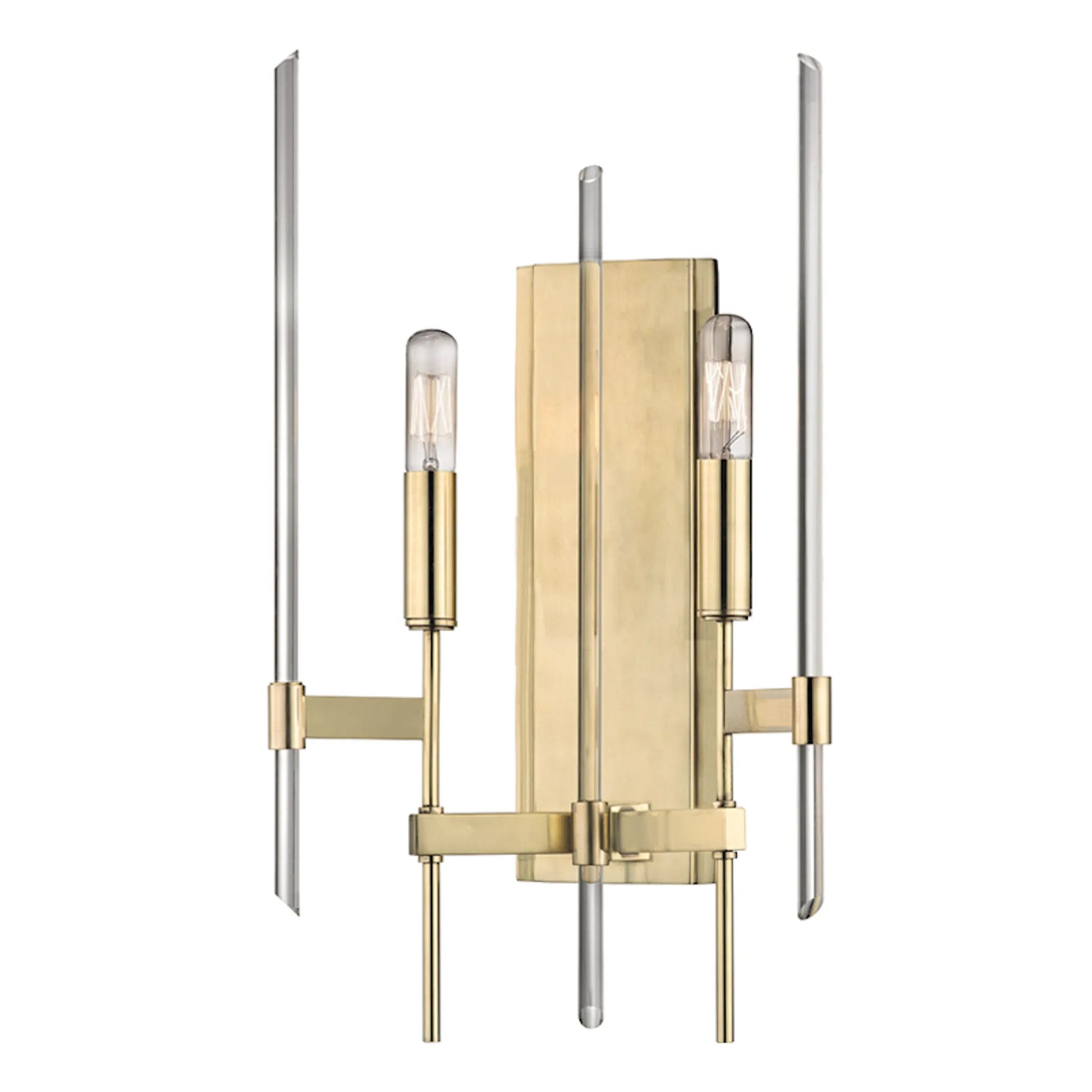 Bari Wall Sconce by Hudson Valley. Made from brass in a modern style.