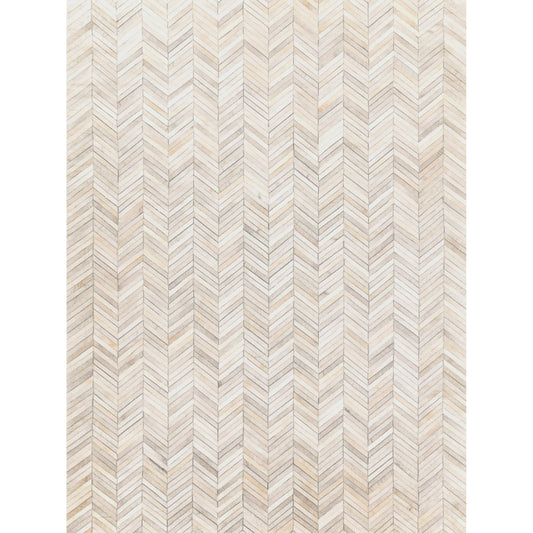 Natural Hide 9904 Rug by Exquisite Rugs in silver. Made from leather hide in a unique style.