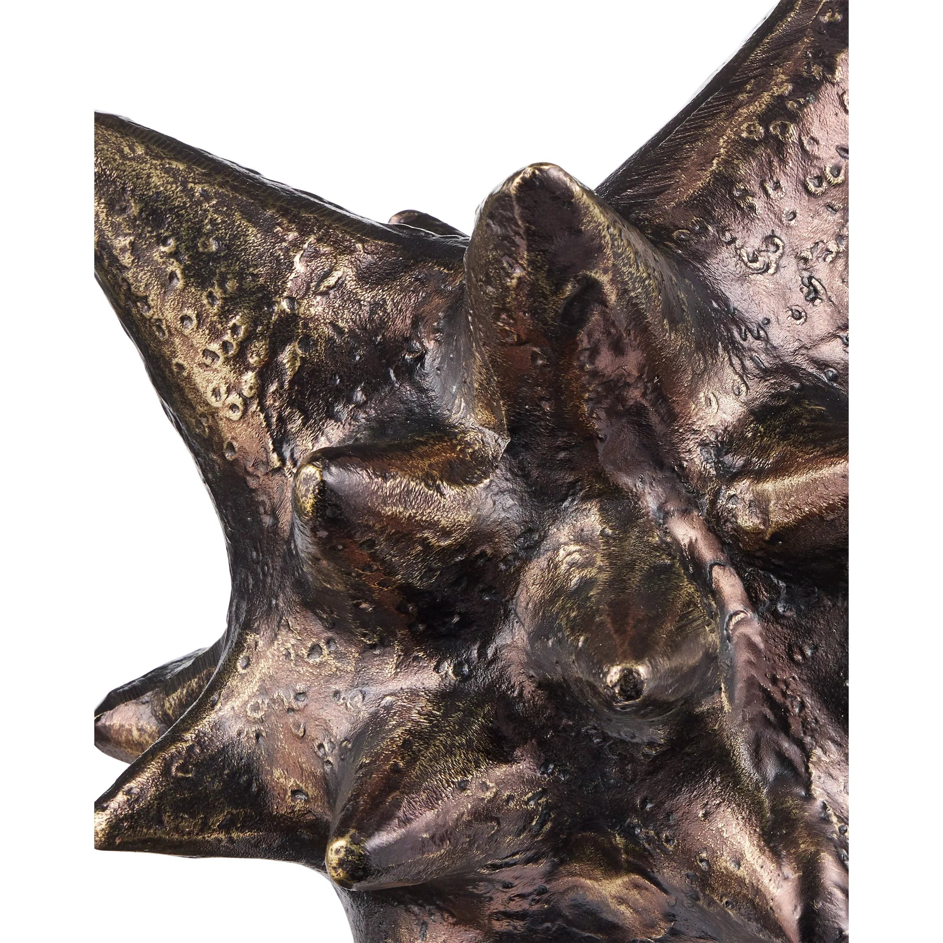 Jacks Object Set by Currey and Company in antique brass. Made from scorched bronze in a modern style.