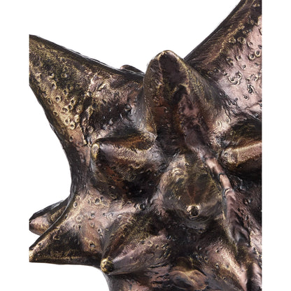 Jacks Object Set by Currey and Company in antique brass. Made from scorched bronze in a modern style.
