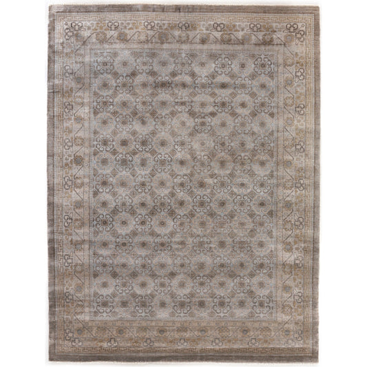 Fine Khotan Rug by Exquisite Rugs in camel, beige. Made from bamboo silk in a unique style.