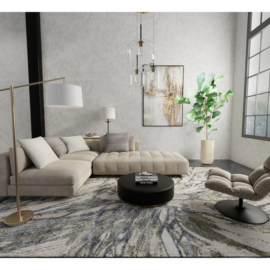 Skyview Rug - SKV39Q8F by Feizy in gray, green, ivory. Made from polypropylene in a unique style.