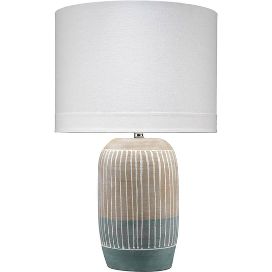Flagstaff Table Lamp by Jamie Young in natural, slate. Made from ceramic in a eclectic & global style.