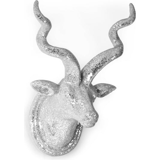 Kudu Head Wall Art by Zentique in reflective and fiberglass. Made from fiberglass in a cottage & farmhouse style.