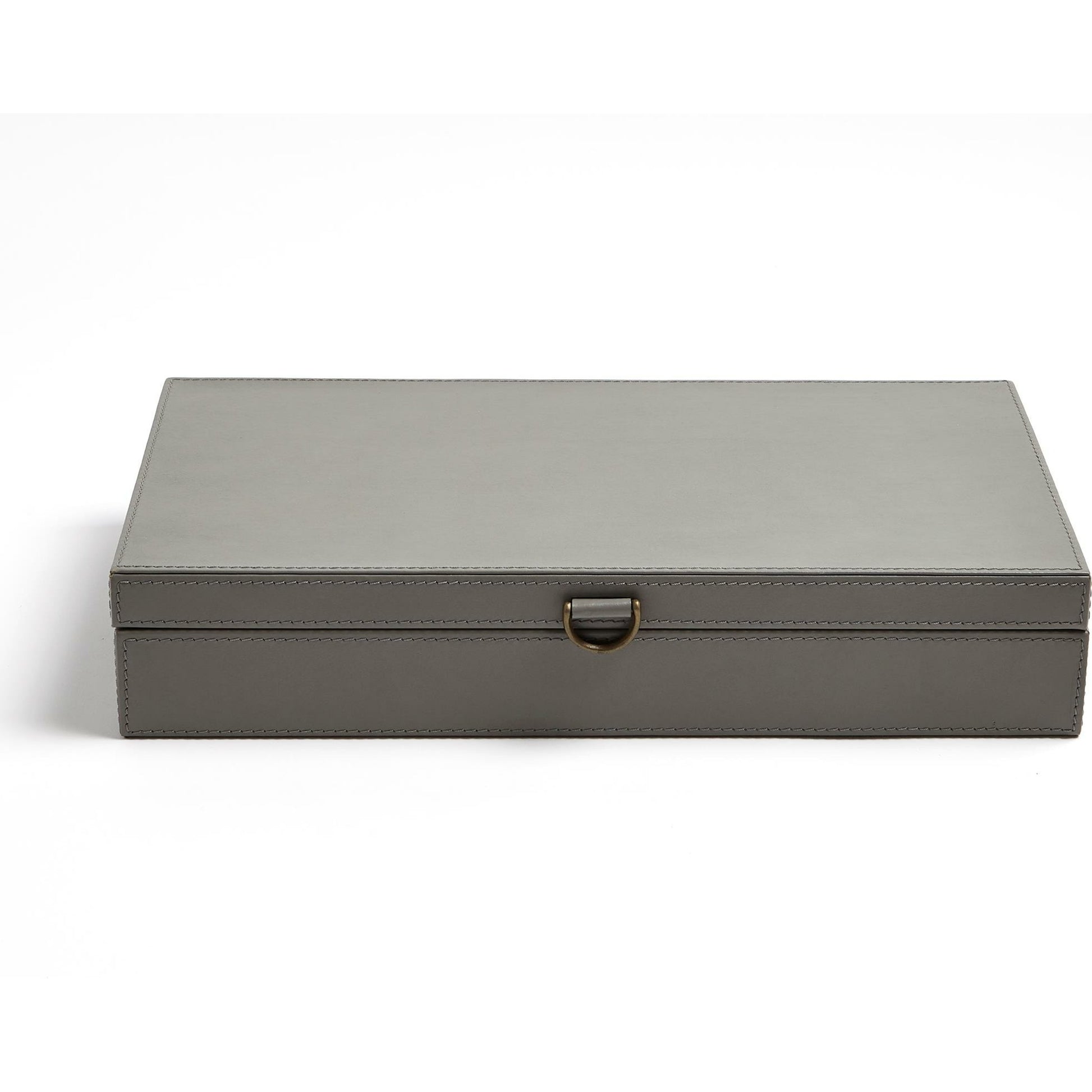 Marbled Leather D Ring Box by Global Views. Made from unique in a transitional style.