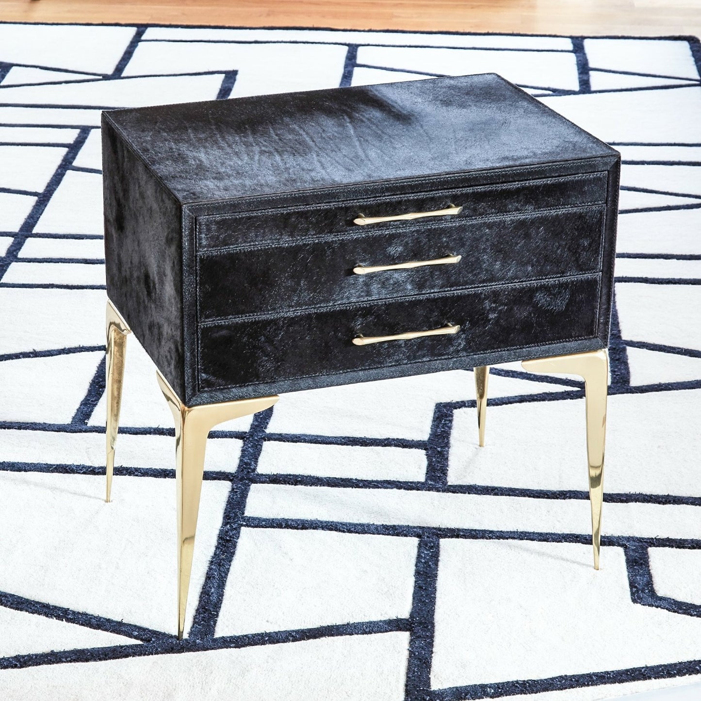006 SR-893224 | Lifestyle | Stiletto Bedside Table by Global Views. Made from unique in a transitional style.