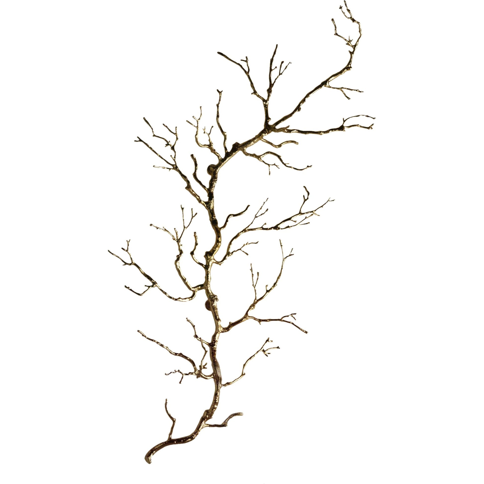 Twig Wall Art by Global Views. Made from brass in a modern style.