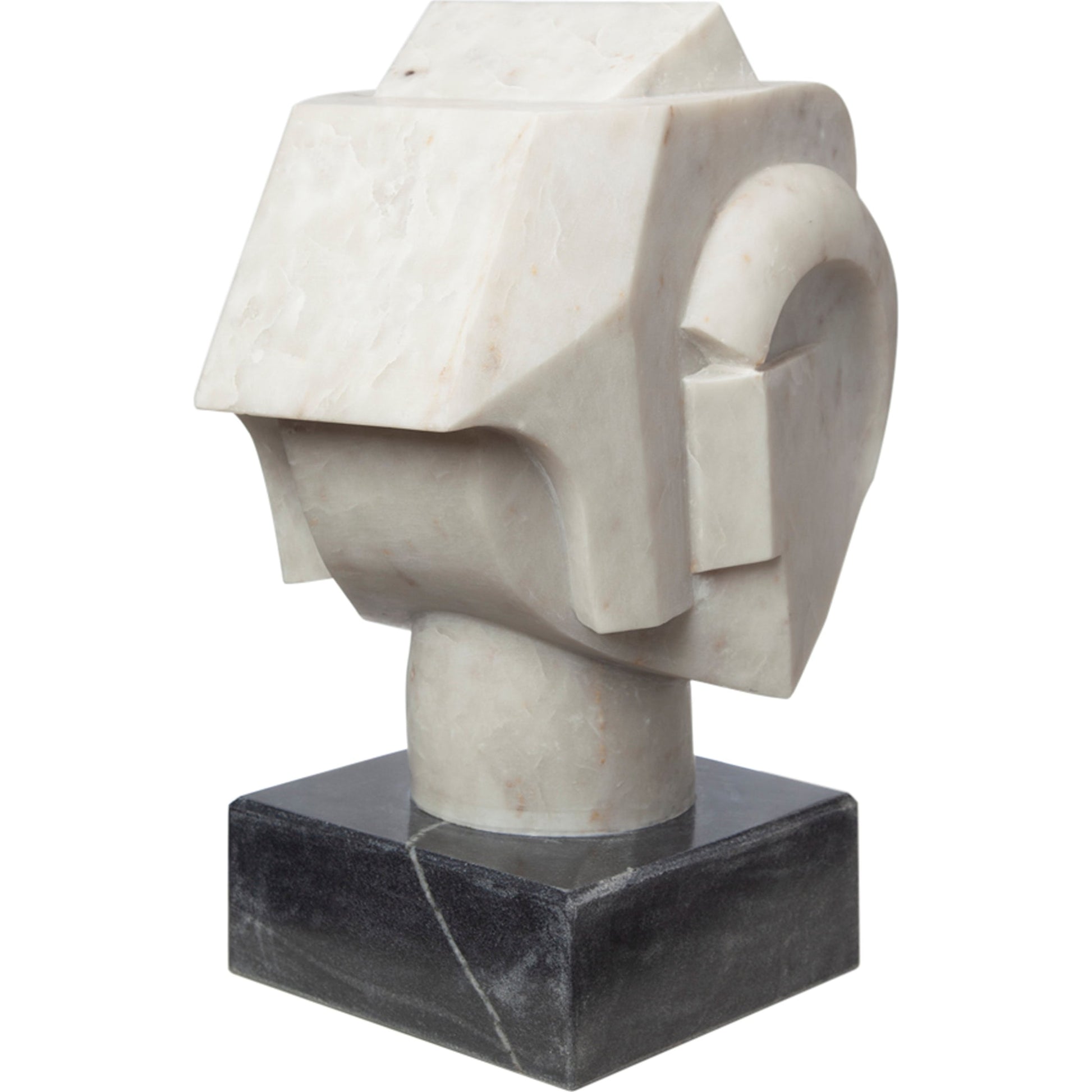 Abstract Bust by Global Views. Made from banswara marble in a eclectic & global style.