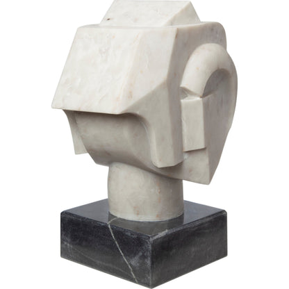 Abstract Bust by Global Views. Made from banswara marble in a eclectic & global style.