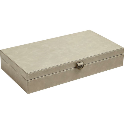 Marbled Leather D Ring Box by Global Views. Made from unique in a transitional style.