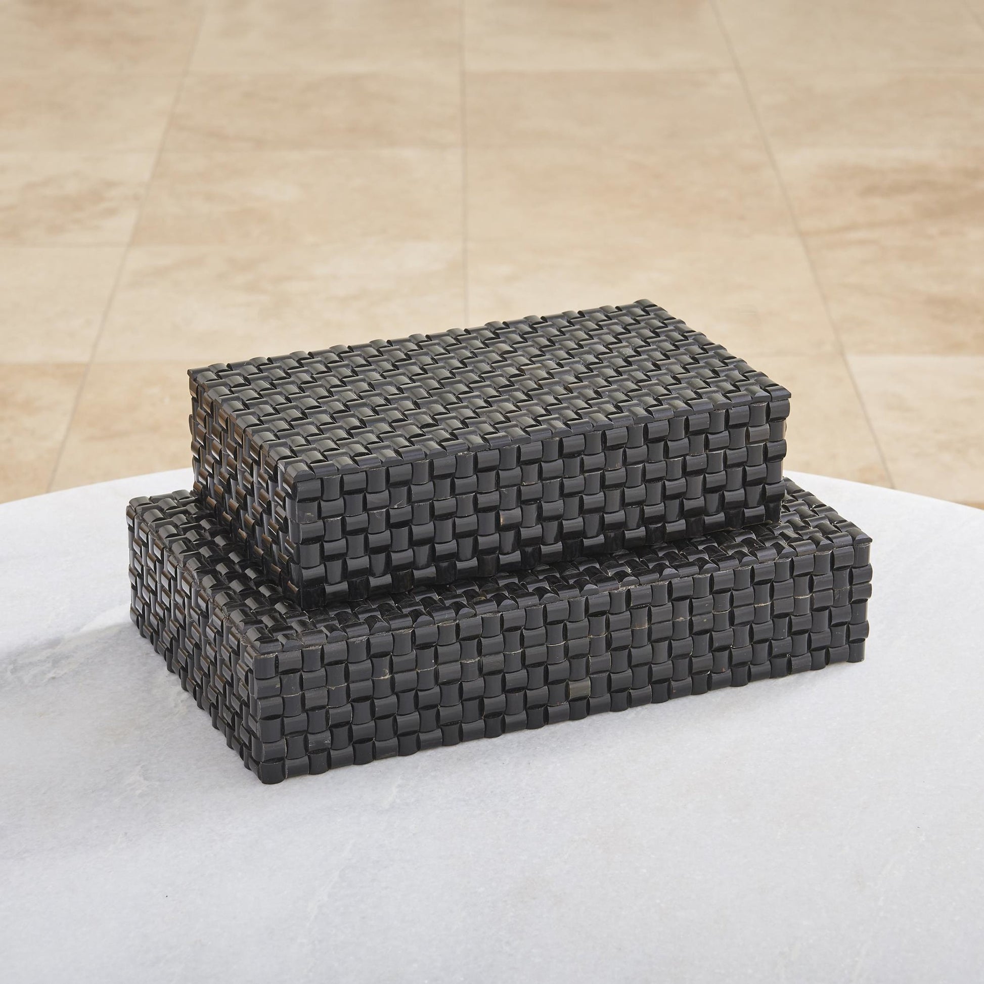 Horn Box by Global Views. Made from mdf, horn in a eclectic & global style.