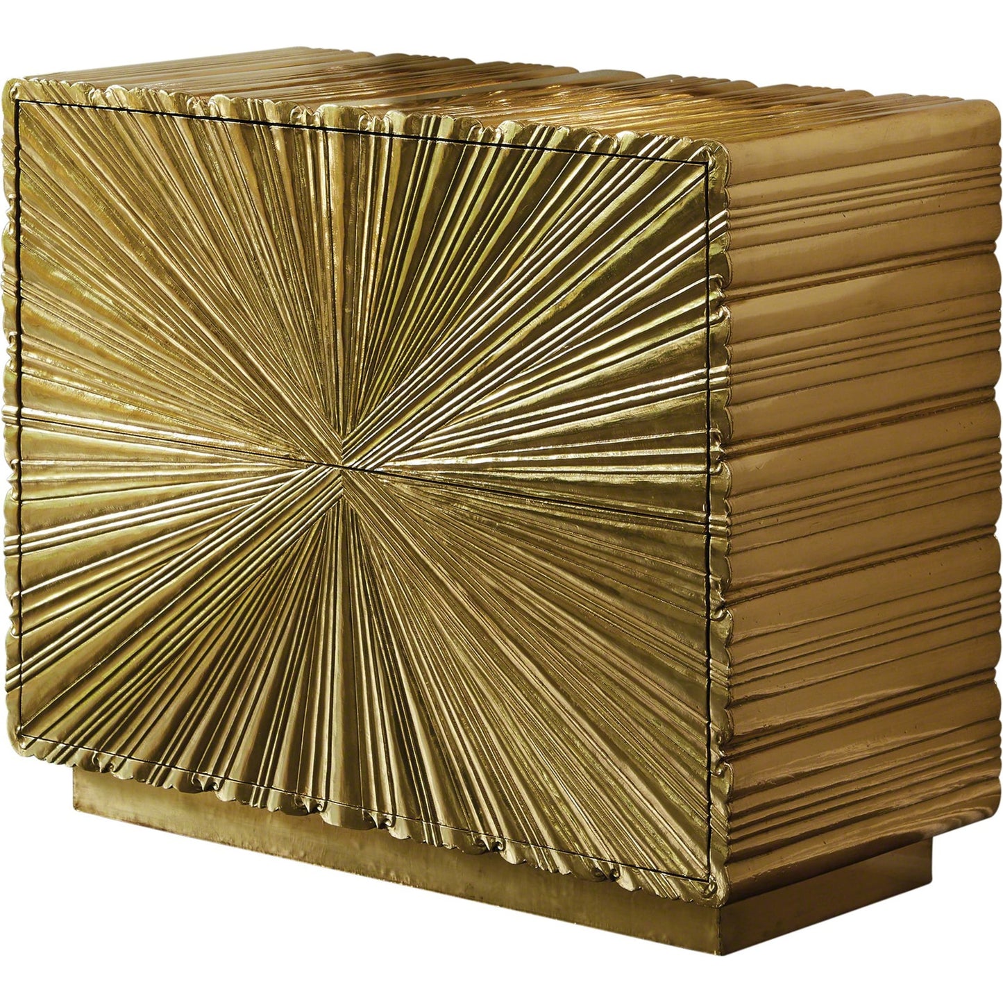 001 SR-701546 | Primary Silo | Linenfold Chest by Global Views. Made from mdf, brass in a eclectic & global style.