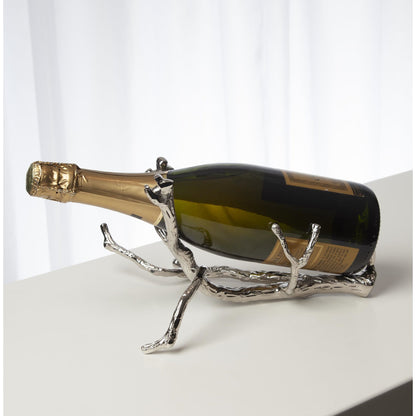 Twig Wine Bottle Holder by Global Views. Made from cast brass in a eclectic & global style.