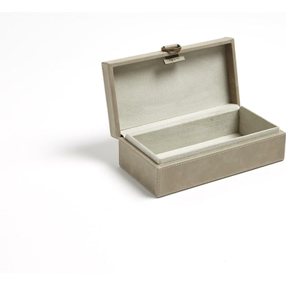 Marbled Leather D Ring Box by Global Views. Made from unique in a transitional style.