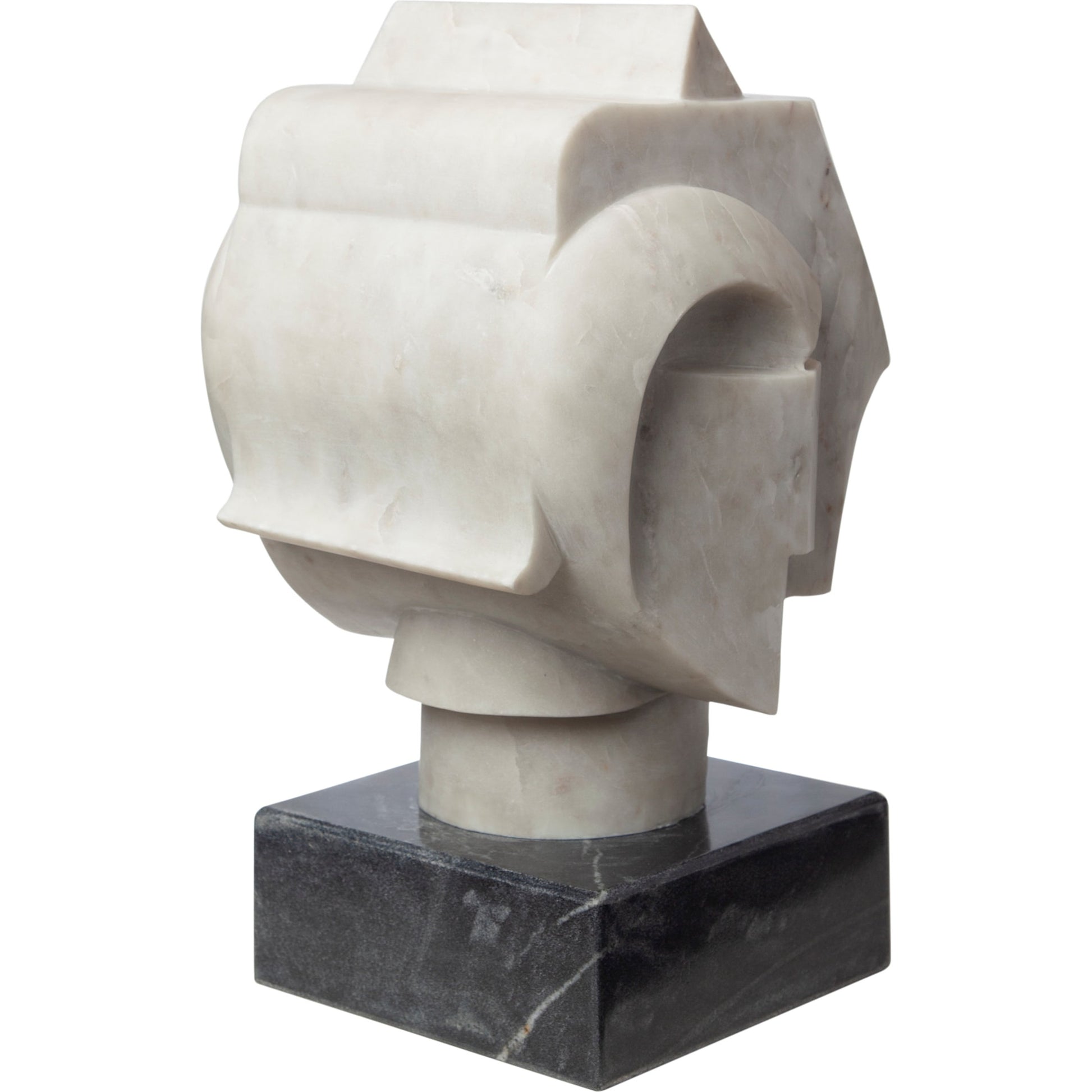 Abstract Bust by Global Views. Made from banswara marble in a eclectic & global style.