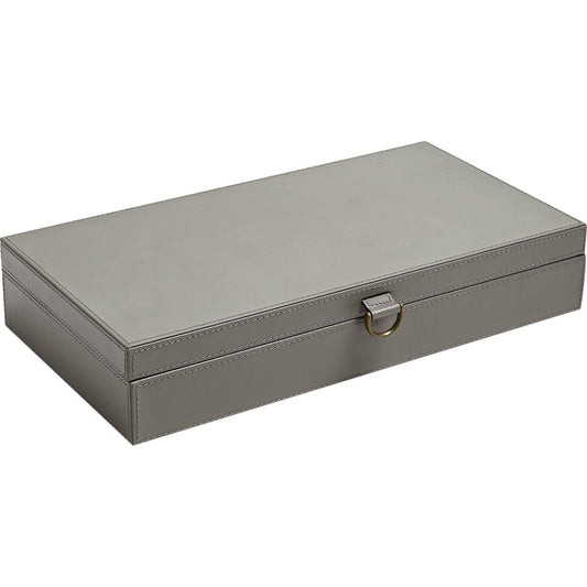 Marbled Leather D Ring Box by Global Views. Made from unique in a transitional style.