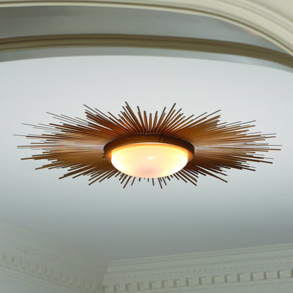 Sunburst Fixture by Global Views. Made from brass, glass in a transitional style.