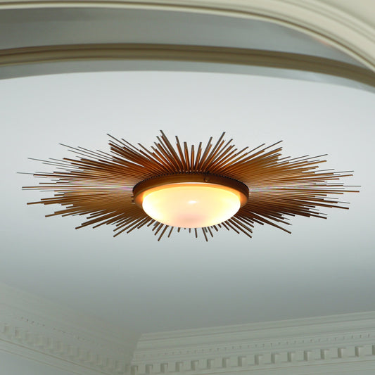 Sunburst Fixture by Global Views. Made from brass, glass in a transitional style.
